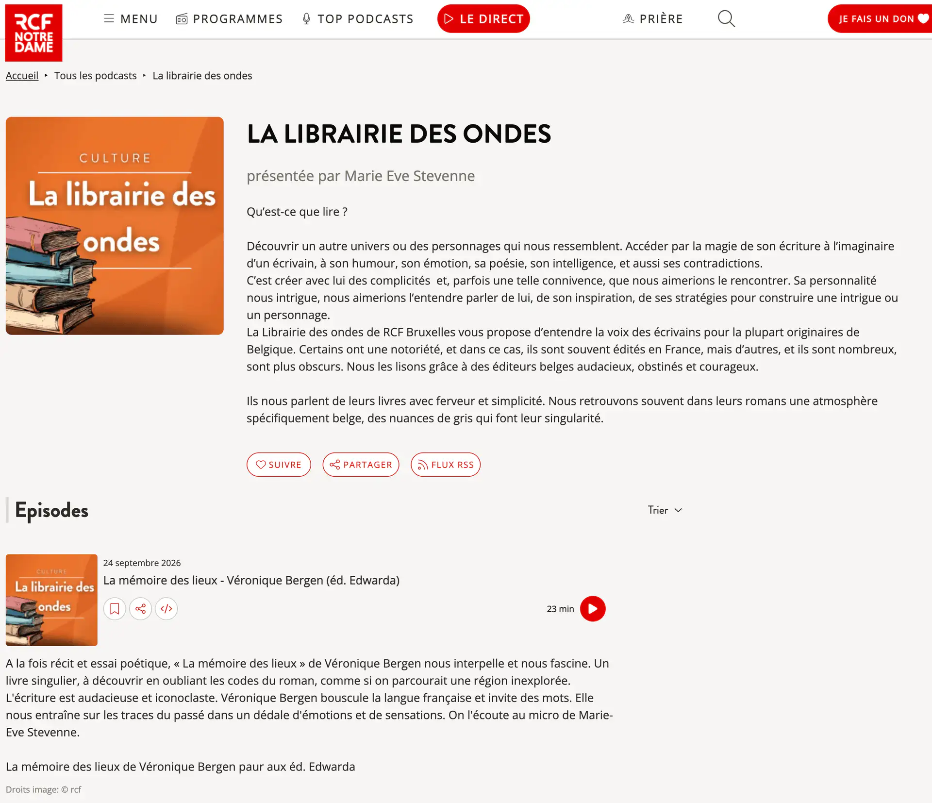 Revue de presse › Podcast RCF